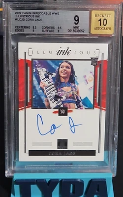 2022 Panini Impeccable WWE NXT Cora Jade RC Illustrious Ink Auto #/99 BGS 9/10 - Image 1 of 4