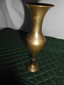 Vintage Classic Solid Brass Tall Thin Bud Vase 6” Tall - Picture 1 of 4