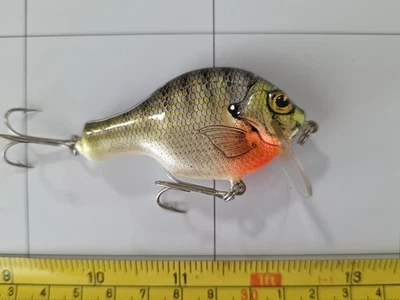 SEÑUELO DE PESCA BAGLEY SMALL FRY BLUEGILL DE COLECCIÓN (TODO LATÓN) Foto 1 de 4
