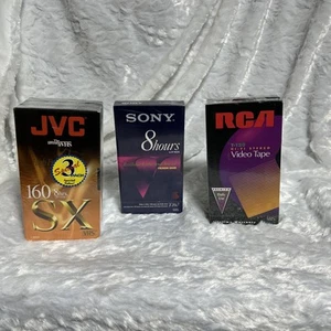 6 cintas VHS selladas 3-JVX/1-SONY/2-RCA - Imagen 1 de 11