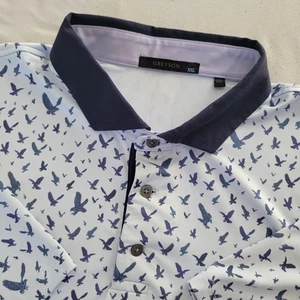 Camisa polo de golf Greyson para hombre XXL con estampado de águila elástica de rendimiento - Imagen 1 de 5