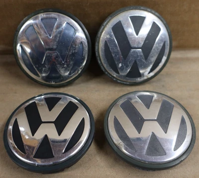 Оригинальный б/у набор центральных колпаков для Volkswagen Beetle Golf Jetta 1998-2011 годов выпуска 1j0601171 - Изображение 1 из 4