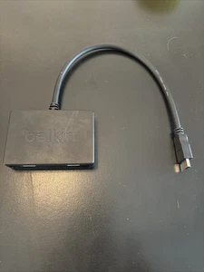 Belkin F2CD062 HDMI‑to‑Dual DisplayPort Adapter Cable, 1.8 m (70.9″), Black - Picture 1 of 4
