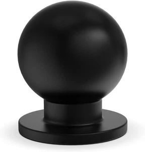 Homdiy LS7070BK Cabinet Round Knobs Black 1 in Single Hole 20 Pack - Picture 1 of 5