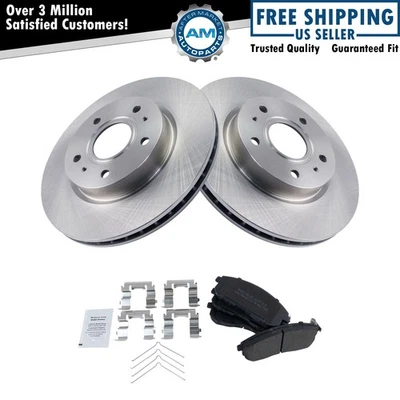 Комплект из передней полуметаллической тормозной колодки и 2 роторов для Suzuki SX4 2007-2008 годов выпуска - Изображение 1 из 4