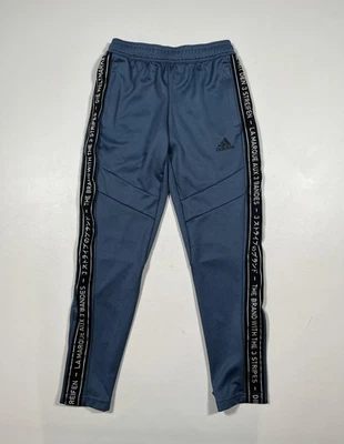 阿迪达斯运动裤青少年 9 - 10 岁 Climacool 锥形慢跑裤 3 条侧带 — 第 1/4 张图片