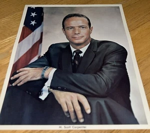 Vintage NASA offizielles Farbfoto - ASTRONAUT SCOTT CARPENTER - Bild 1 von 3