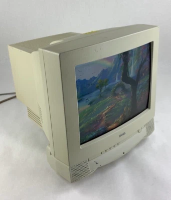 Monitor de computadora Dell M770mm 17" 1280x1024 CRT VGA color retro para juegos grado B Foto 1 de 4