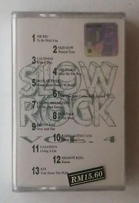 Slow Rock Vol.4 Mr Big Skid Row Loudness Rare Malaysia Cassette Brand New Sealed — 第 1/3 张图片
