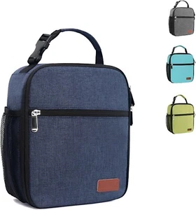 Fiambrera Bolsa de Almuerzo Duradera para Adultos y Niños Reutilizable Pequeña Fiambrera Azul - Imagen 1 de 11