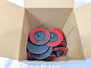 NORTON Red Heat R983 Quick-Change Discs 2" TR Type III 50G QTY 22 66261132731 - Picture 1 of 3