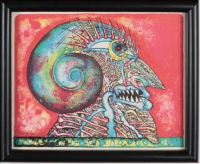 Bernhard Jäger /Kleiner Kopf /Farblithografie/10000 Exemp. /handsigniert/ 1978 - Bild 1 von 4