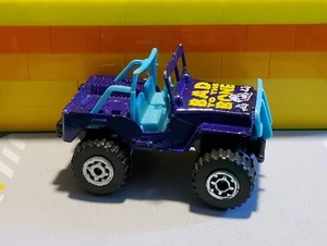 1995 MATCHBOX SUPERFAST MB#5 PURPLE BAD BONE JEEP CJ 4x4  LOOSE - Picture 1 of 4