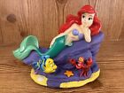 Figurine Little Mermaid Talking Ariel Sebastian Flounder Classic Disney 6" X 8"