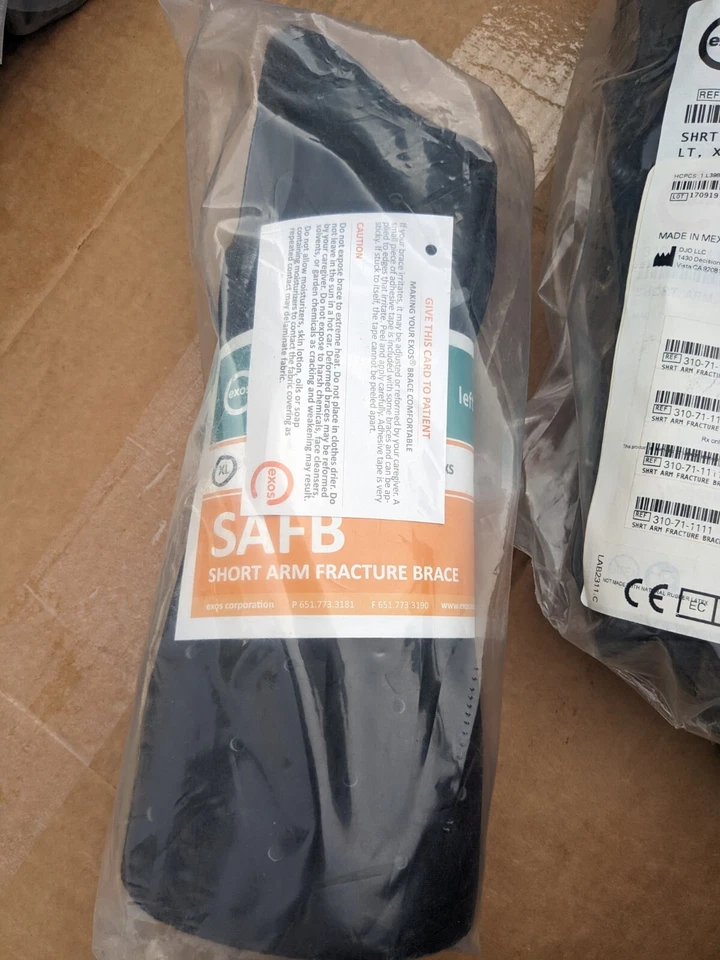 NEW DJO Exos Short Arm Fracture Brace Open Thumb LEFT Size EXTRA LARGE XL - Image 1 of 1