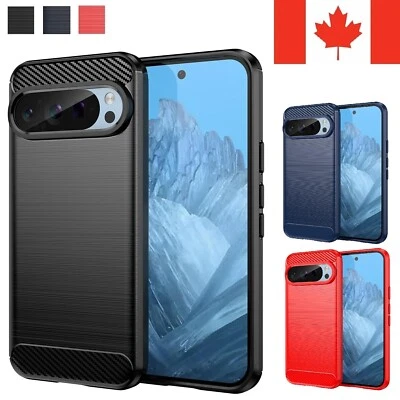 For Google Pixel 9 / 9 Pro / 9a / 9 Pro XL - Case Carbon Fiber Protective Cover - Image 1 of 4