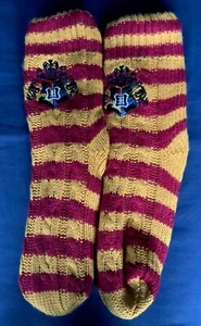 Harry Potter Fleece Lined Slipper Socks Kids Adults Size 5 - Picture 1 of 2