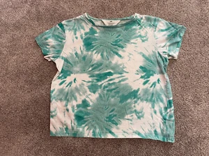 H&M Girls Tie Dye Short Sleeve Shirt Size 8/10 - Picture 1 of 3