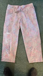 Izod Paisley Capris -Cotton- Sz 12-VGUC - Picture 1 of 3