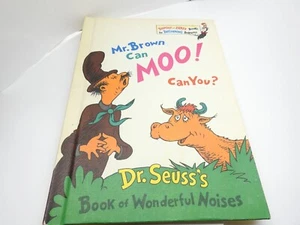 "Mr. Brown Can Moo! Can You? 1970 Dr. Suess Book Rare Book Club Edition Hardback - Picture 1 of 13