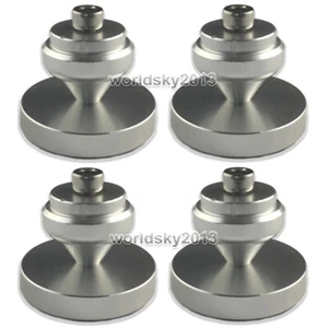 4 piezas Altavoz de aluminio de 20 mm Almohadilla para pies aislamiento de picos con soporte de picos - Imagen 1 de 8