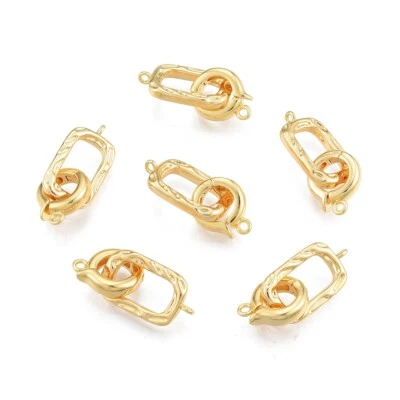 20x Fold Over Clasps Closures Connectors for Necklace Jewelry Making Findings - Image 1 of 4