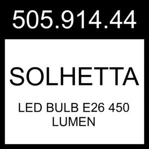 IKEA SOLHETTA LED Bulb E26 450 Lumen Globe Clear 505.914.44 - Picture 1 of 1