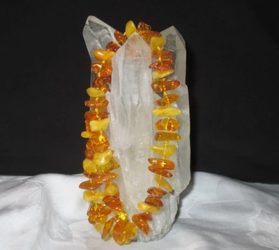 Echter Natur Bernstein ~~ Baltic Amber  ~~ Butterscotch ~~ Bernsteinkette   - Bild 1 von 2