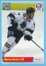 2000-01 UK Sekonda Superleague Sheffield Steelers #29 WARREN NORRIS