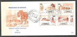 SENEGAL 1988, LANDMARKS, NATIVES, Scott 794-797 on CACHETED FDC - Picture 1 of 1