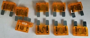 40A maxi Blade Fuse Auto Car Motorcycle SUV APM ATM UTV (10 Pcs) - Picture 1 of 2