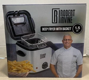 Robert Irvine 1.5 Quart Deep Fryer with Basket - Picture 1 of 6