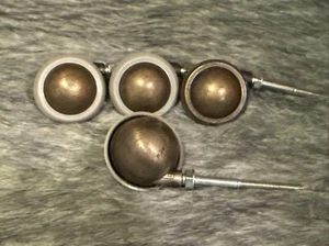 Vintage Shepherd Messing Kugellaufrollen 2,5" 4er Set MCM Möbelrollen - Bild 1 von 5