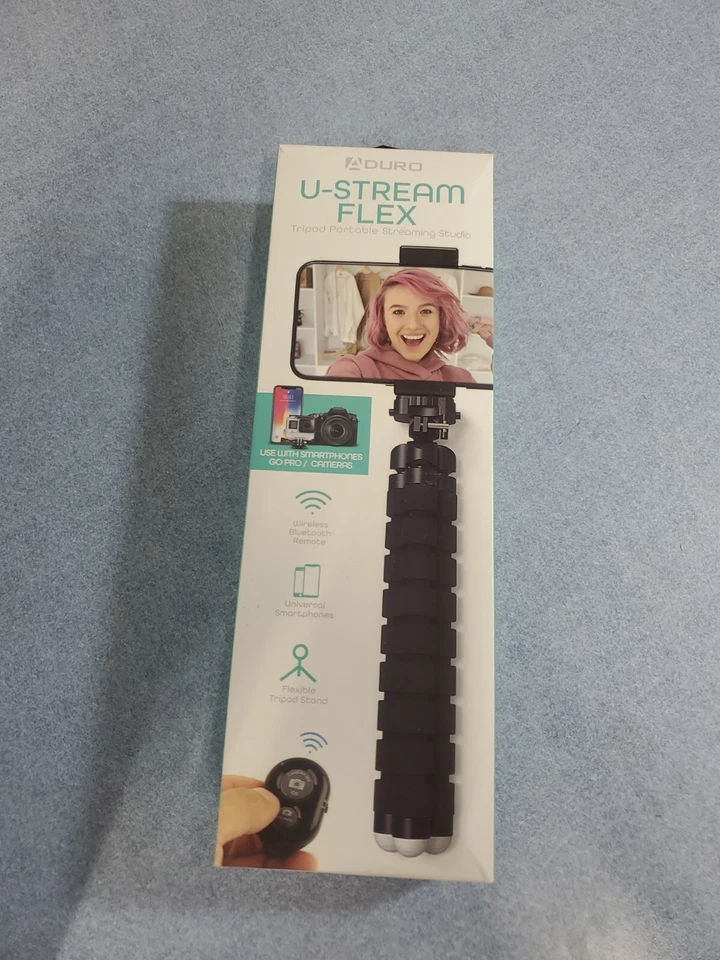 Aduro U-Stream Flex Tripod Portable Streaming Studio Phone Wireless Remote
