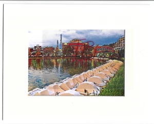 DIGITAL ART PADDELBOOTE & RACER ACHTERBAHN, KENNYWOOD PARK-PITTSBURGH, PA 1986 - Bild 1 von 2