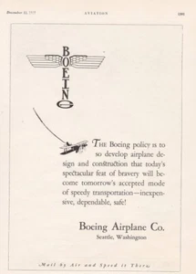 1927 Boeing Airplane & Pratt & Whitney Aircraft ad 1/22/2023a - Imagen 1 de 2