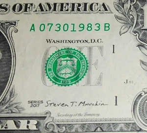 Birthday Note 07301983 Fancy Serial # Anniversary 7-30-83 July 30 1983 $1 2017 S - Picture 1 of 3