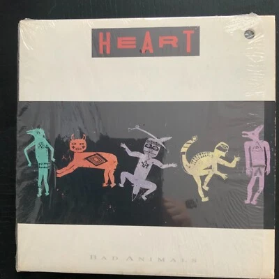 HEART-BAD ANIMALS-ORIGINAL 1987 EMI RECORDS PJ-12546 VINYL-PROMO CUT-GOOD COND - Image 1 of 2