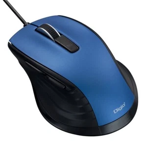 Digio2 F_line 5bottongueBlue LED Mouse Wired Quiet Blue - Picture 1 of 3