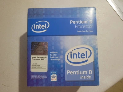New in Box Intel Pentium D 945 Processor 3.40 Ghz LGA775 Socket - Image 1 of 4