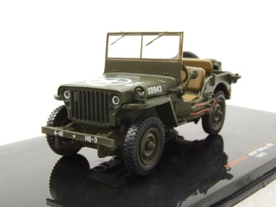 Willys MB Jeep US-ARMY 1943 Verde Oliva Modellino 1:43 Ixo Models - Immagine 1 di 4