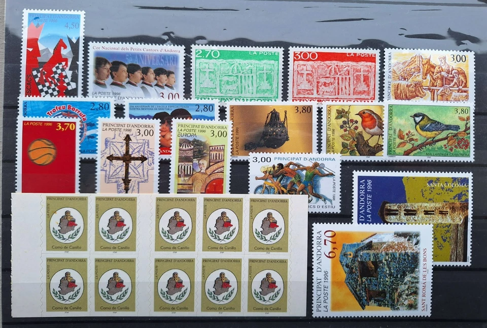 Andorre Neufs Sans Charnière MNH Année 1996 Complète - Imagen 1 de 1