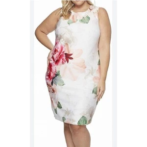 Vestido tejido sin mangas floral melodía de Calvin Klein talla 20W  - Imagen 1 de 6