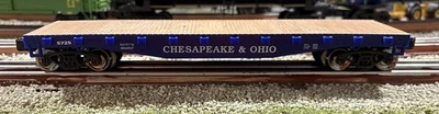Menards~O Gauge~Chesapeake & Ohio Flatcar #5725 From 2017!!!! - Image 1 of 4