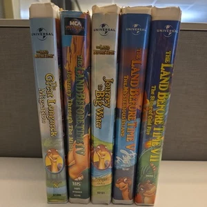 The Land Before Time VHS Lot of 5 - Picture 1 of 12