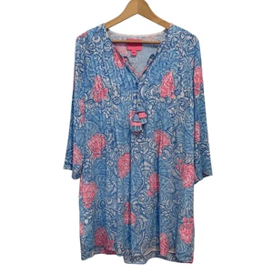 Vestido túnica Lilly Pulitzer Harbor She Shells talla M - Imagen 1 de 6