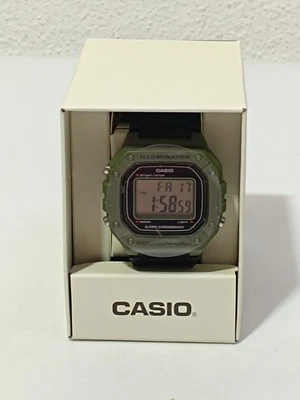 Casio Collection W-218 Herren Digital Armbanduhr 44 mm – Grün /Schwarz    _0.1_5 - Bild 1 von 4