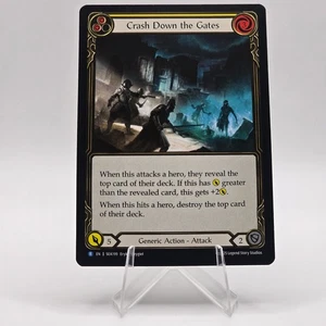 Crash Down the Gates (Yellow) - High Seas SEA199 Rare  NM Flesh and Blood Single - Picture 1 of 3