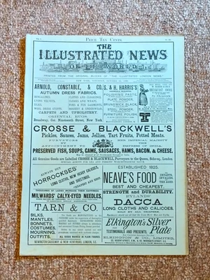 Antiquarian Illustrated News of the World Newspaper Magazine NY Oct. 25th, 1890 - Image 1 of 4