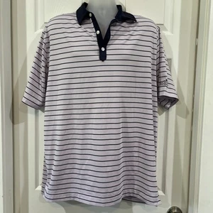 Footjoy Golf Shirt Men’s XL Striped Polo Stretch Fit Esplanade Lakewood Ranch - Picture 1 of 11